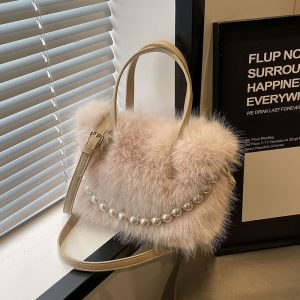 Krystal Fur Pearl Bag