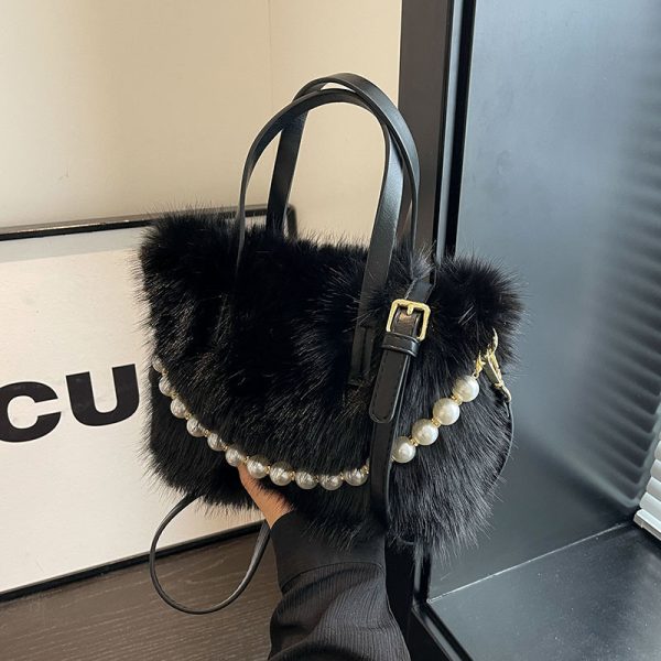 Krystal Fur Pearl Bag