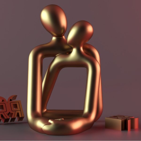 Heartwarming Loving Couple Candle Holder