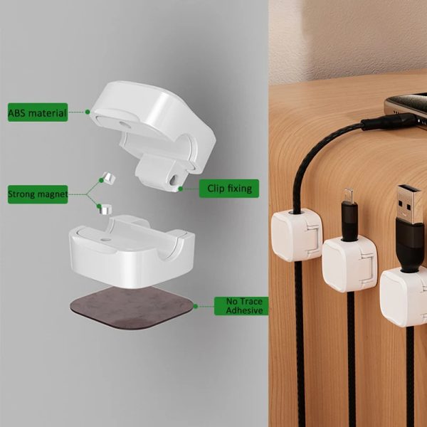 Magnetic Desk Cable Organizer