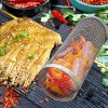 Rolling Barbecue Grilling Basket