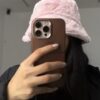 3201 Prada Winter Hat - Baby Pink