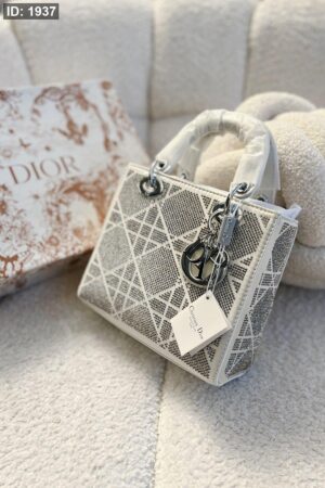 1937  Dior Crystal Handbag - White