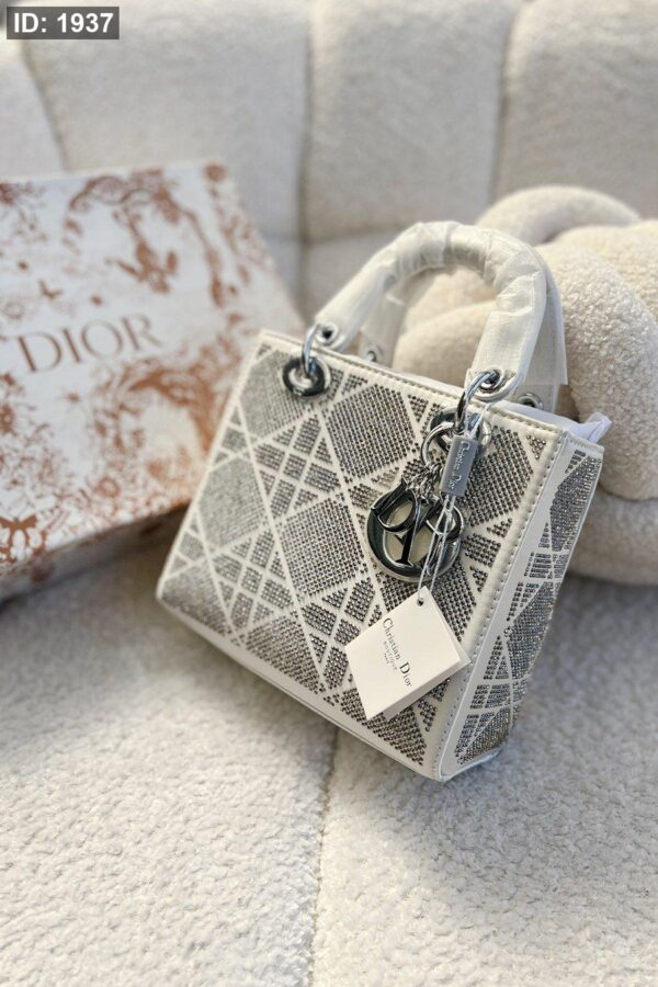 1937  Dior Crystal Handbag - White