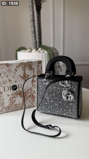 1936  Dior Crystal Handbag - Black