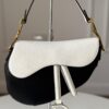 1871  Dior Saddle Bag - White On Black