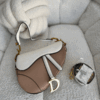 1871  Dior Saddle Bag - Beige White