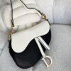 1871  Dior Saddle Bag - White On Black