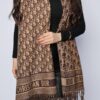 1563  Dior Cashmere Scarf - Brown Logo