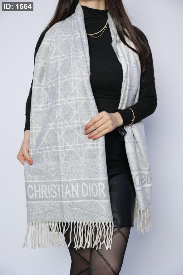 1564  Dior Cashmere Scarf - Cloud