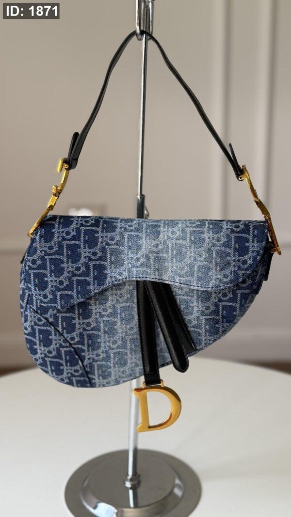 1871  Dior Saddle Bag - Denim Logo