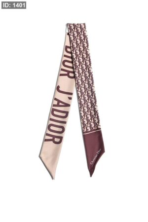 IMG_8613 1401 Dior Neck Accessory - Burgundy Logo