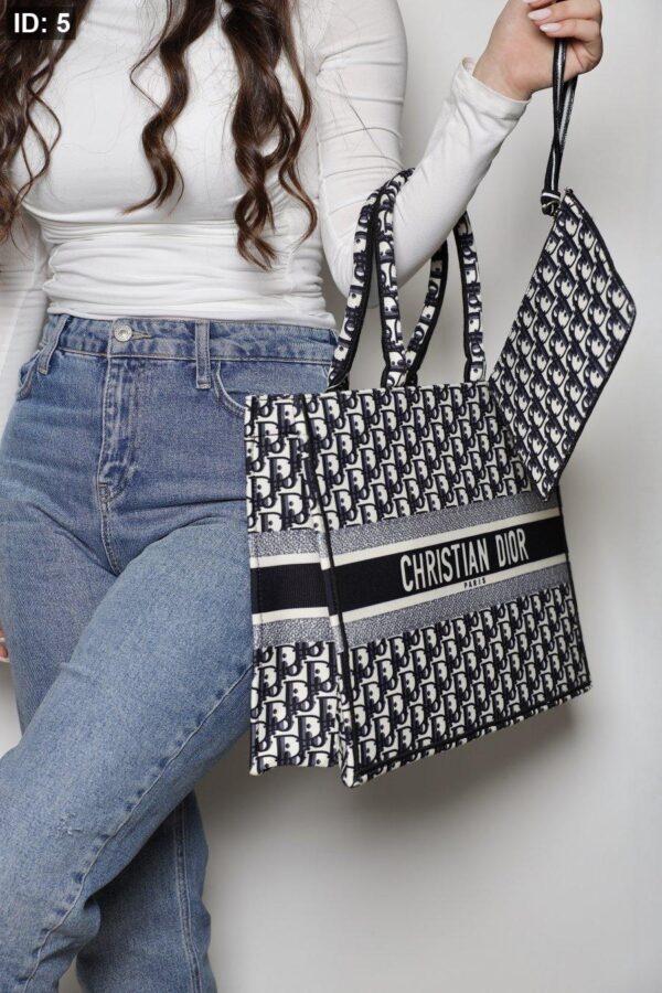 05  Dior Tote Bag - Navy Logo