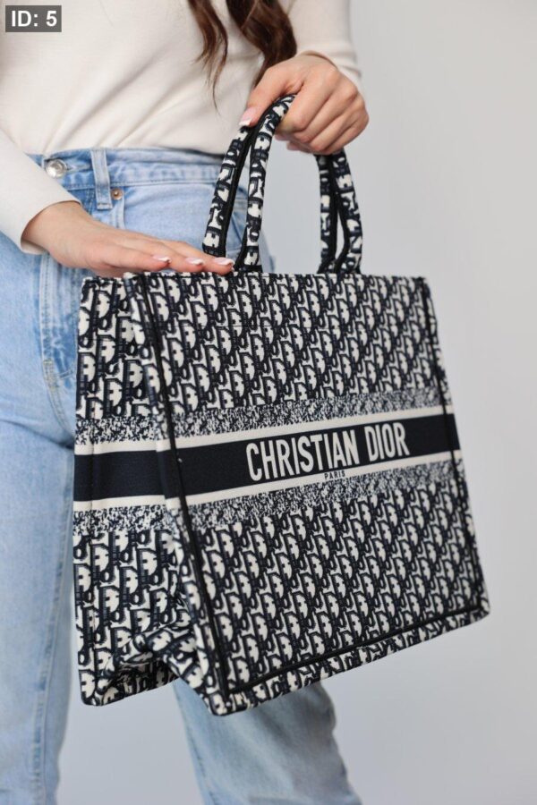 05  Dior Tote Bag - Navy Logo