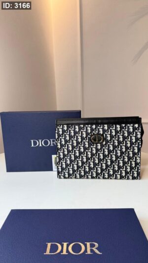 3166  Dior Clutch - Black Logo