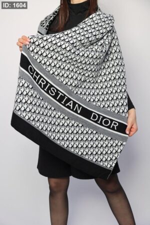 1604  Dior Scarf - Black Logo