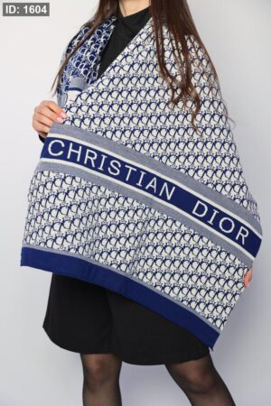 1604  Dior Scarf - Blue Logo