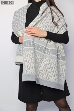 1604  Dior Scarf - Ash Logo