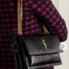 #1347 YSL Snake Crossbody Bag - Black