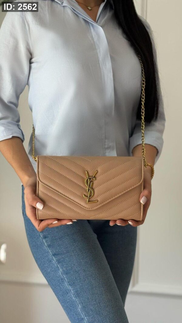 #2562  YSL Crossbody Bag - Beige