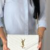 #2562  YSL Crossbody Bag - Beige