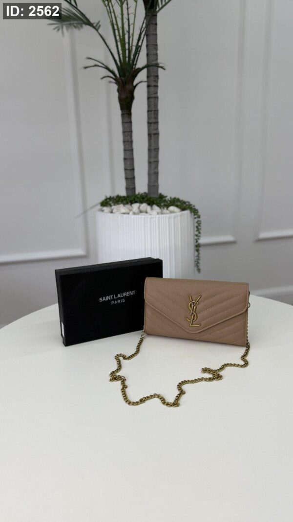 #2562  YSL Crossbody Bag - Beige