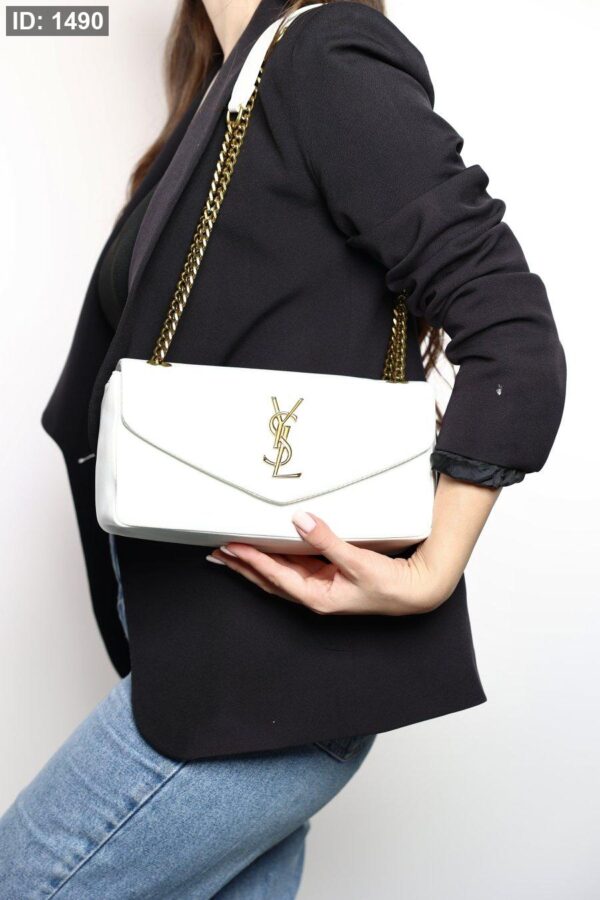 #1490 YSL Bag - White