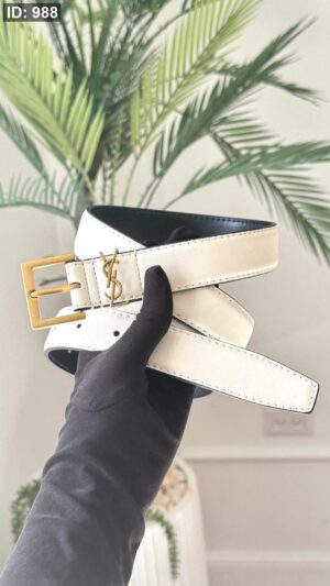 IMG_8694 #988 YSL Belt - White