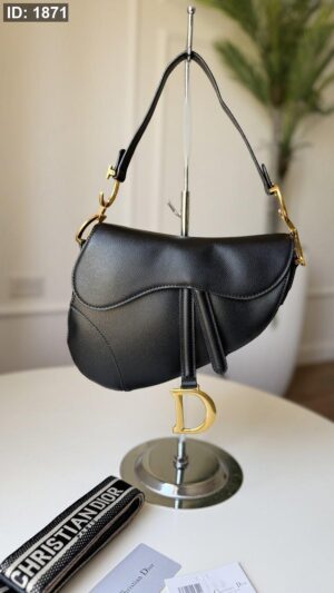 1871  Dior Saddle Bag - Black